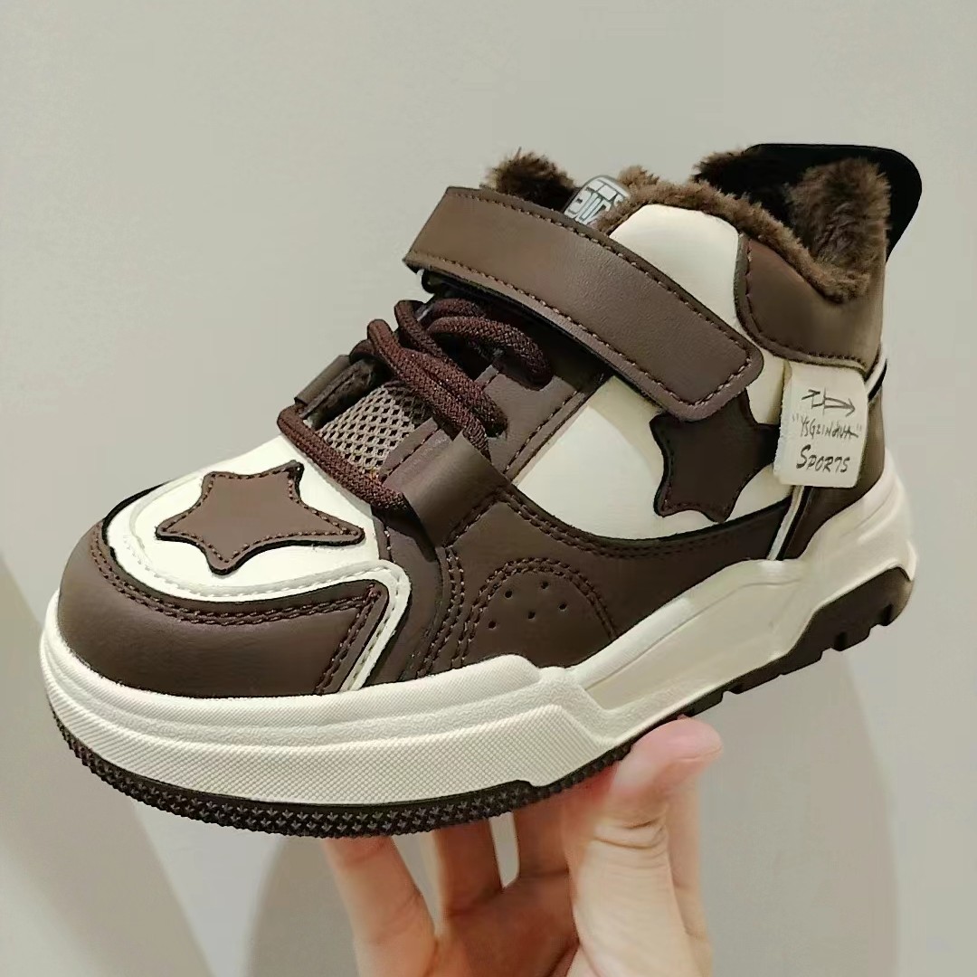 26-30码年新款男童大棉中帮板鞋 7237