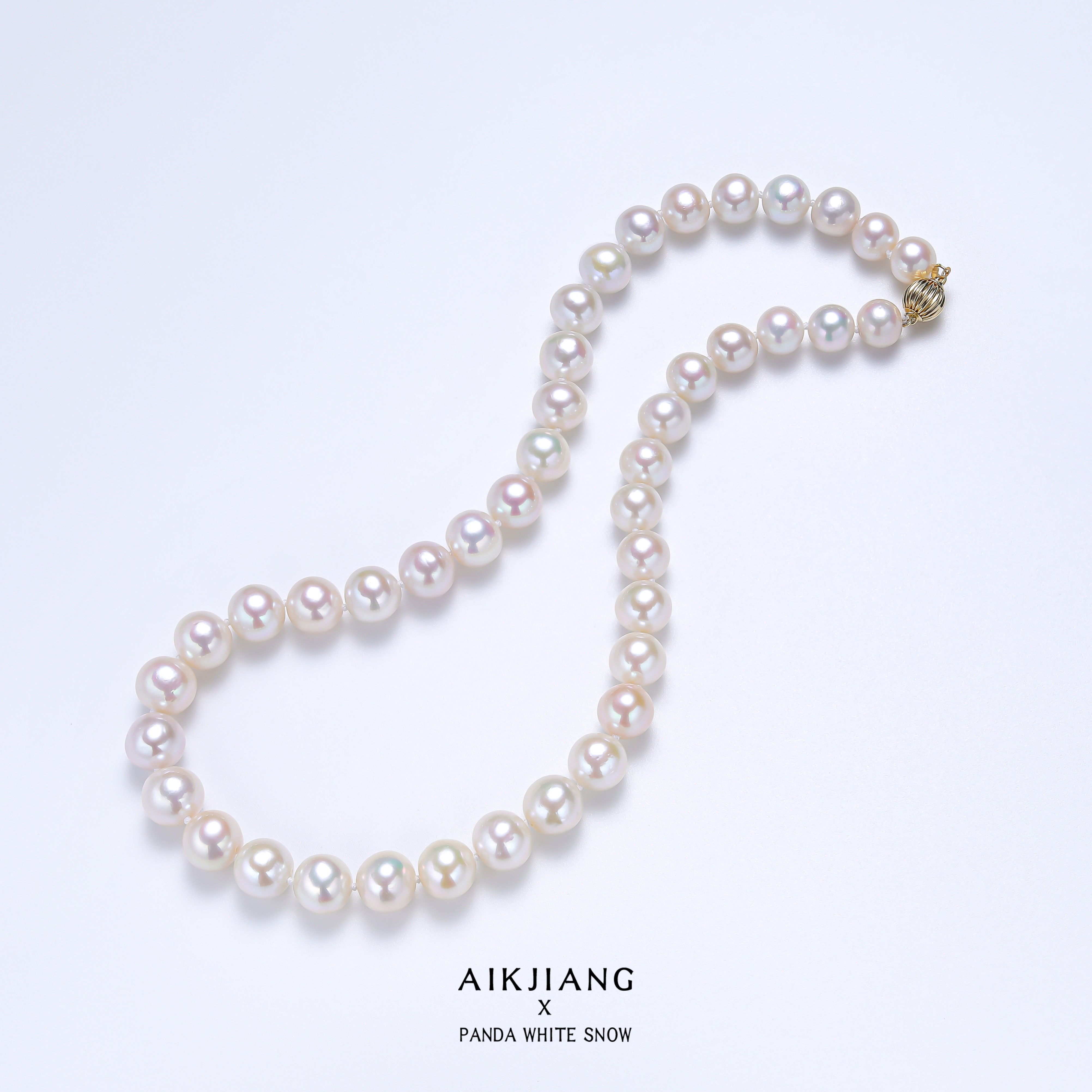 AIKJIANG/爱匠【消失的她】淡水珍珠 14k金大点位珍珠项链时尚微瑕w