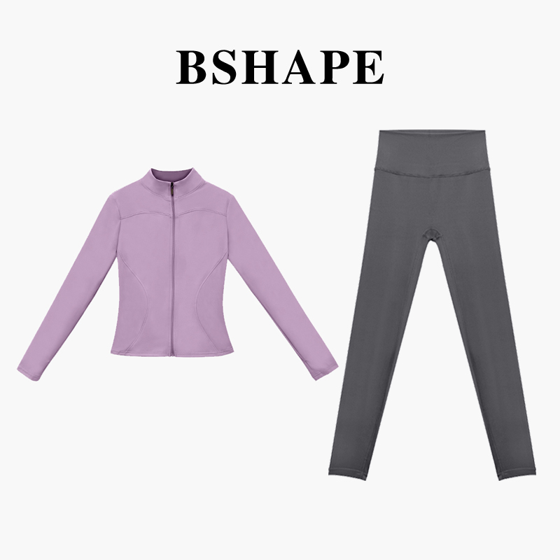 蓝可黄【高定】瑜伽服套装跑步运动外穿普拉提收腰显瘦2007+3012