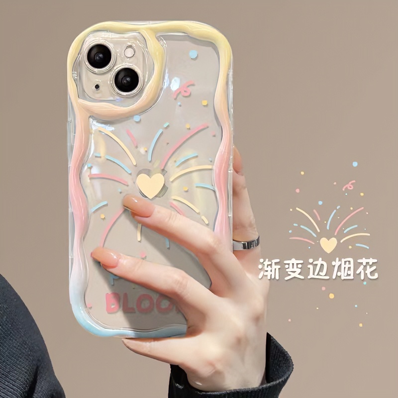 绚烂烟花适用iphone15/14/12/11/xr手机壳苹果13华为vivo小米oppo