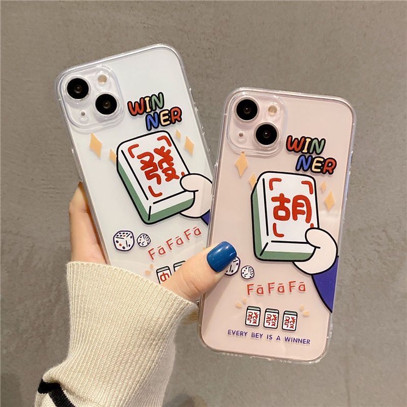 麻将發手适用iphone15/14/12/11/xr手机壳苹果13华为vivo小米oppo