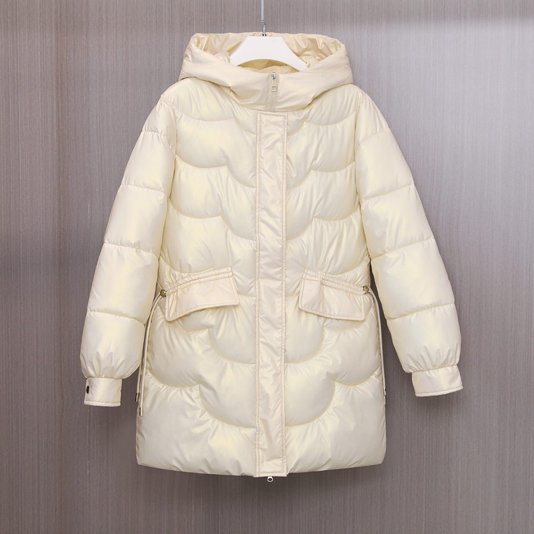 亮面免洗棉服女新款连帽宽松韩版加厚保暖时尚休闲中长款冬季