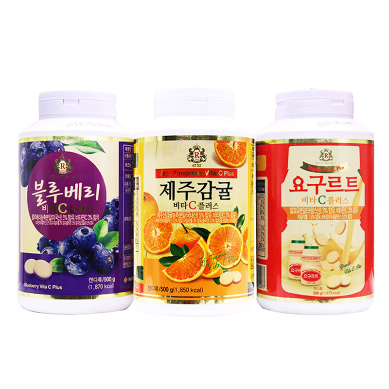 济州柑橘橘子酸奶蓝莓红石榴水果硬糖500g