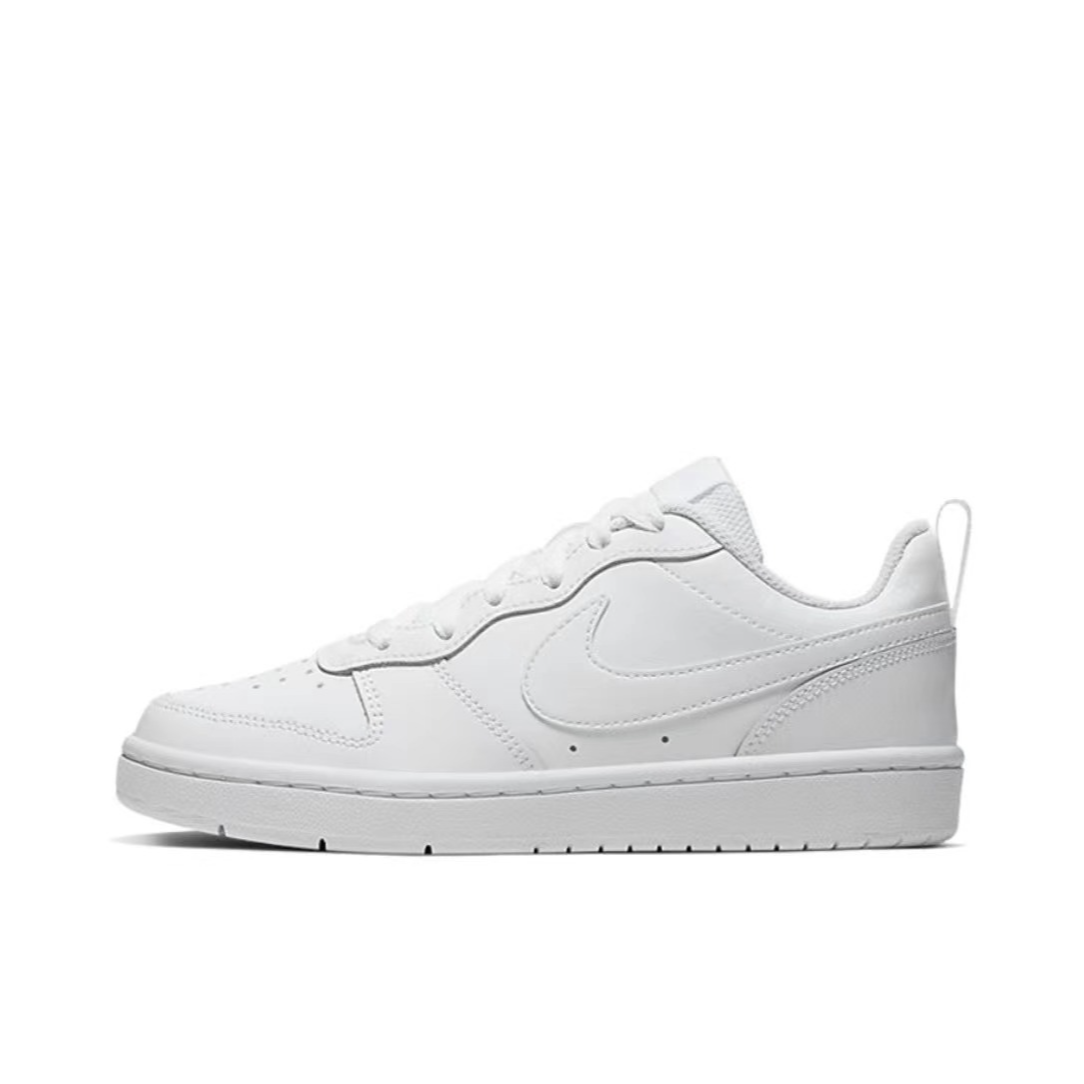 耐克/Nike Court Borough Low GS 女子白色低帮板鞋 BQ5448-100
