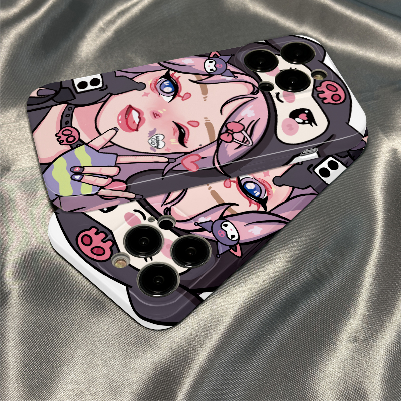 苹果13手机壳新款iPhone14promax库洛米卡通12少女11网红xr菲林壳