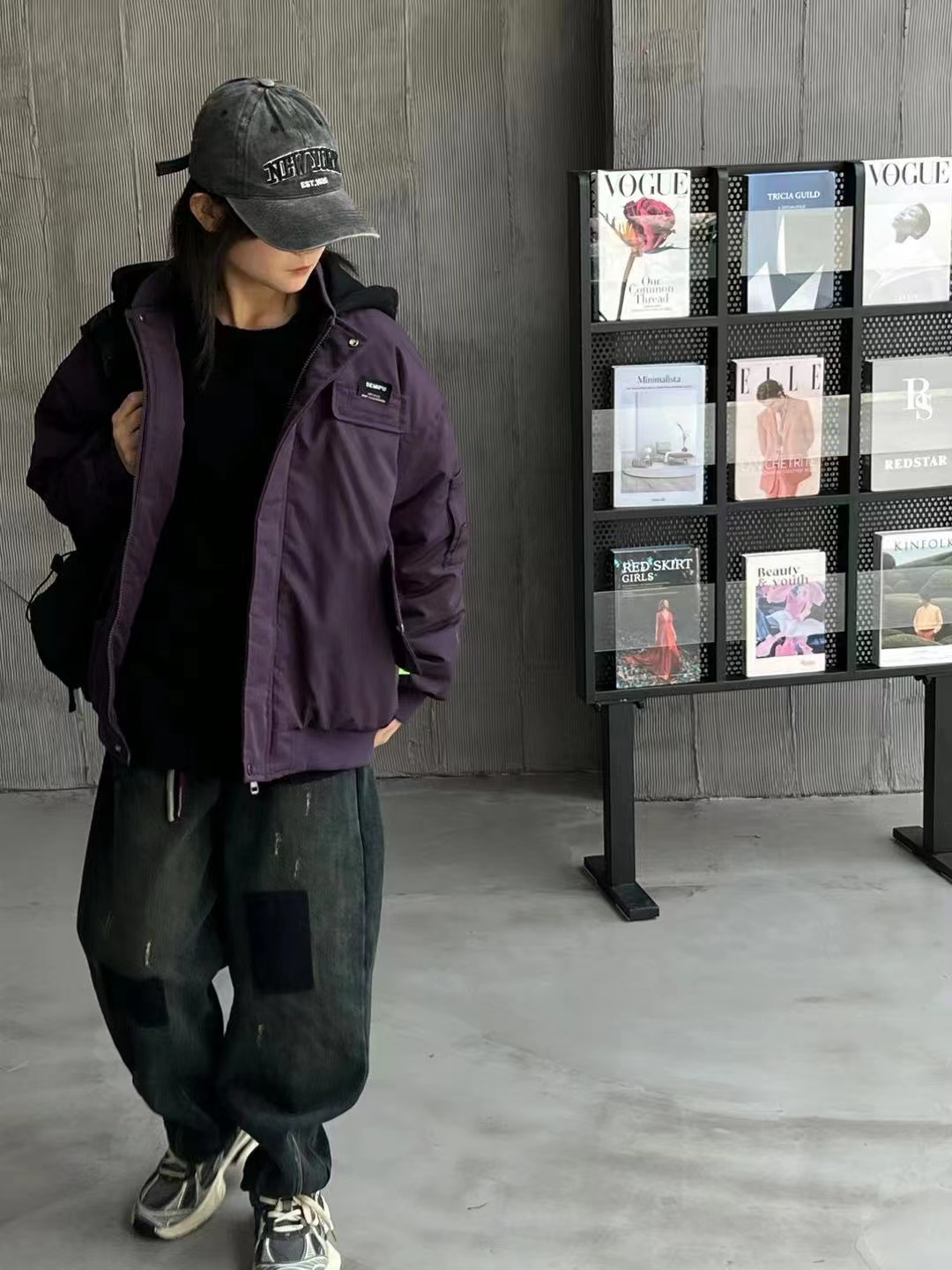 【潮牌加棉外套】中大童宽松连帽上衣2023秋冬新百搭保暖外套237157