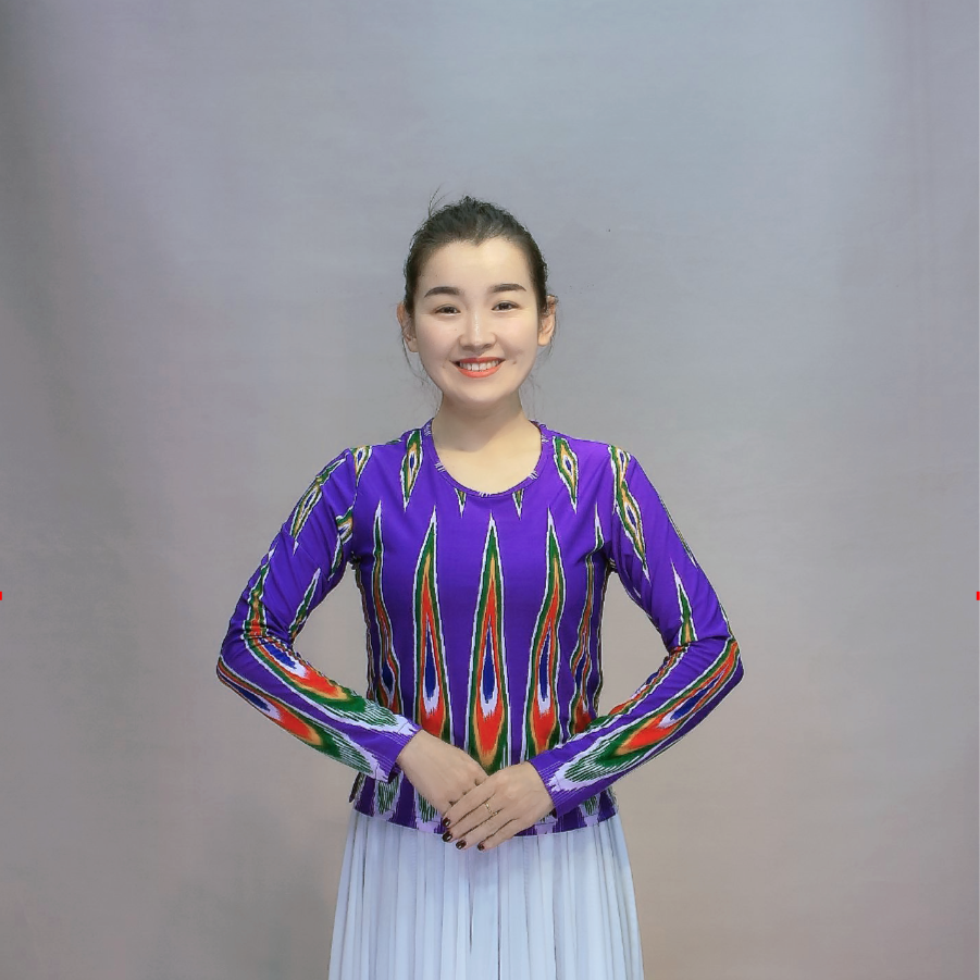 舞上妙品紫色孔雀新疆维吾尔族舞蹈服饰表演出服装民族马甲