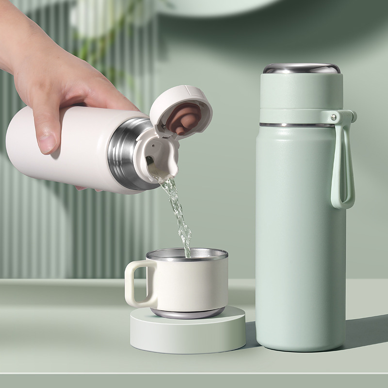 2023新款泡茶保温杯女高颜值316不锈钢水杯学生儿童上学杯子车载