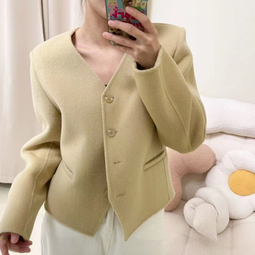 HJ【羊毛大衣】羊毛外套23015