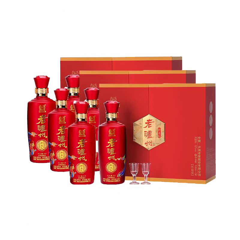 LUZHOU/泸州老窖老泸州和之礼 浓香型白酒52度500ml*2瓶*3盒