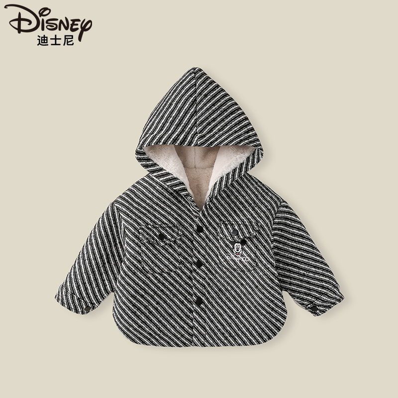 Disney/迪士尼儿童外套冬季宝宝加绒加厚保暖衣服XOE4SW215