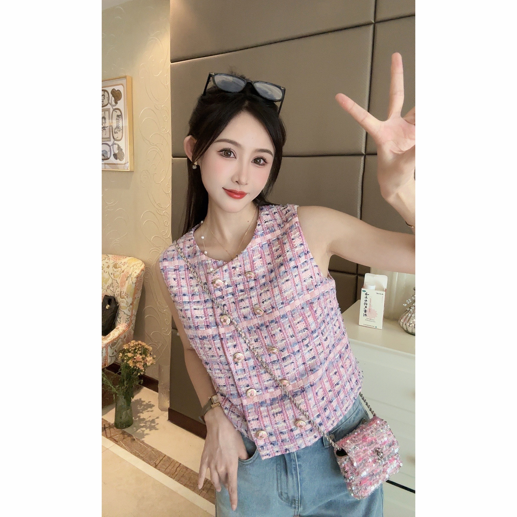 小香编织马夹 CP230804