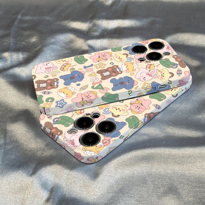 新款卡通动物iphone 14promax情侣苹果13节日礼物12全包11菲林壳