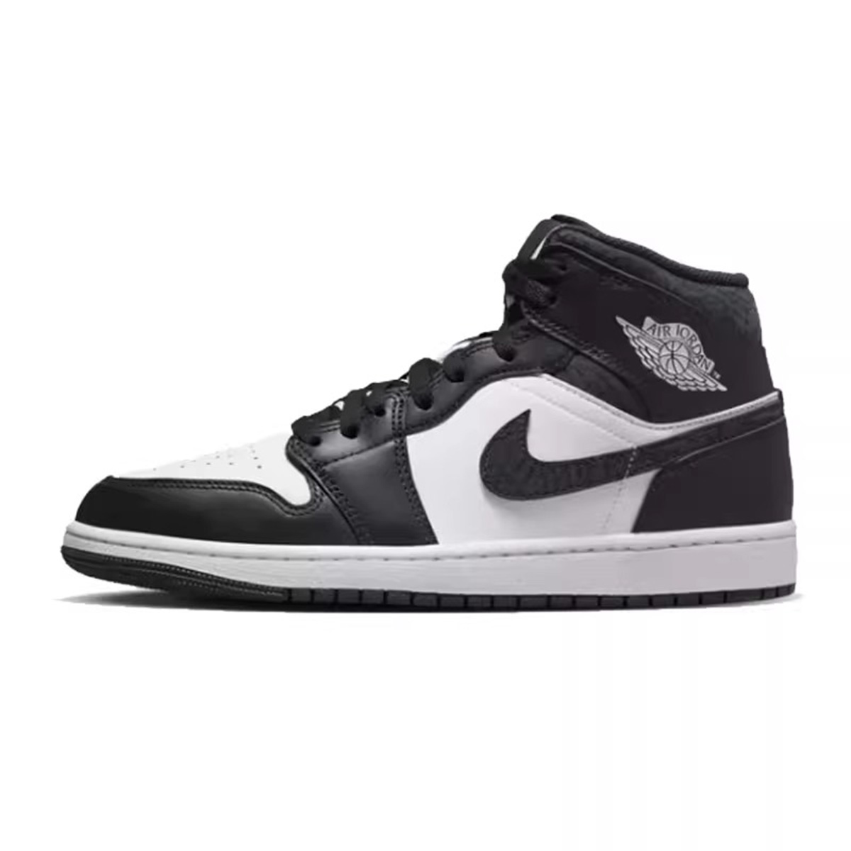 nike耐克Air Jordan 1 Mid黑白男子中帮AJ1休闲运动鞋 FB9911-001