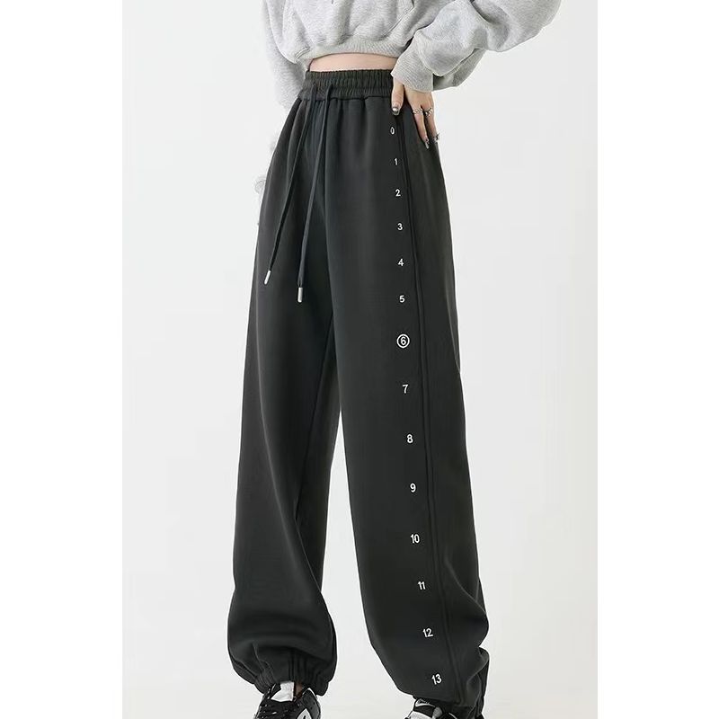 【大轩丽】美式运动卫裤爆款加绒加厚束脚裤K2300116