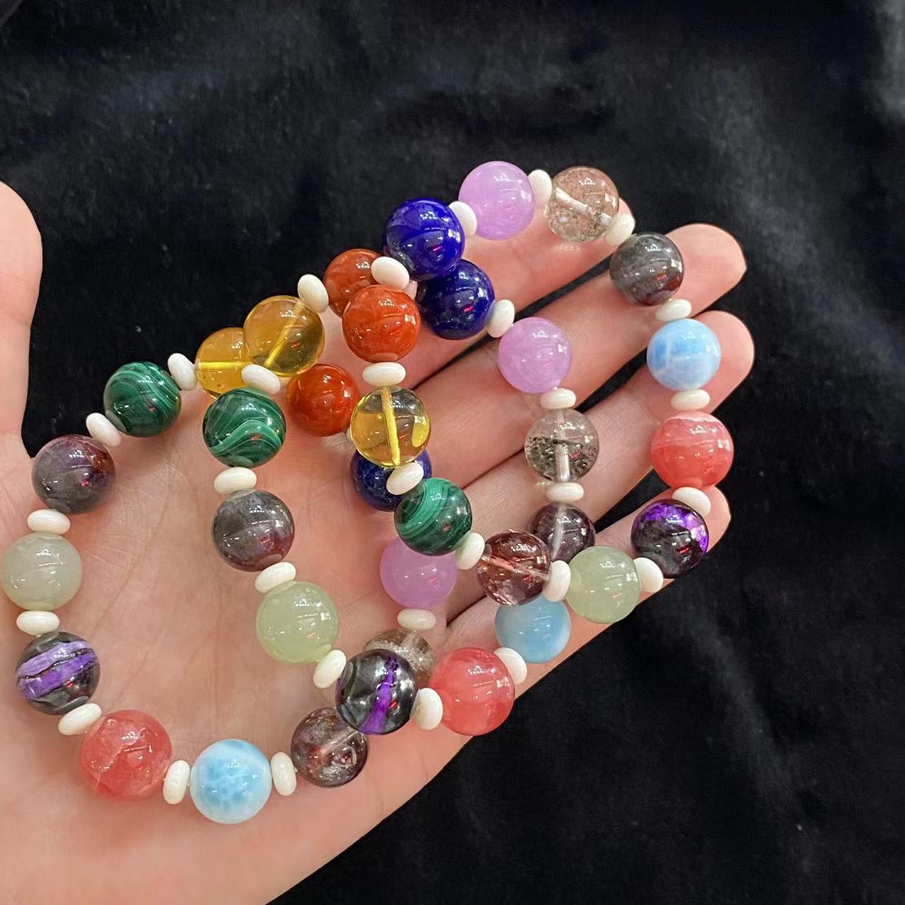 【北野珠宝】12 Y4356-舒俱来多宝DIY手串-多样性发其一-12mm