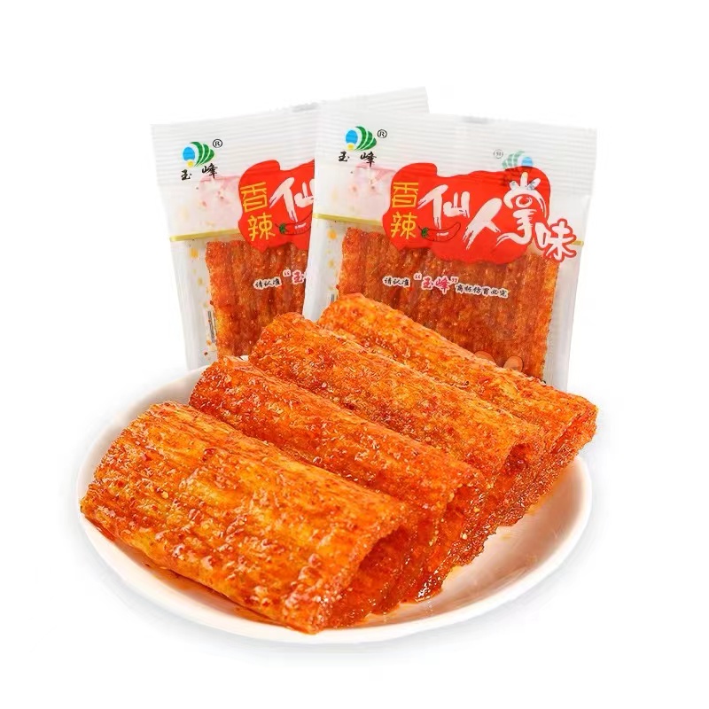 玉峰香辣仙人掌辣条麻辣辣片8090辣条零食麻辣儿时怀旧校园小吃