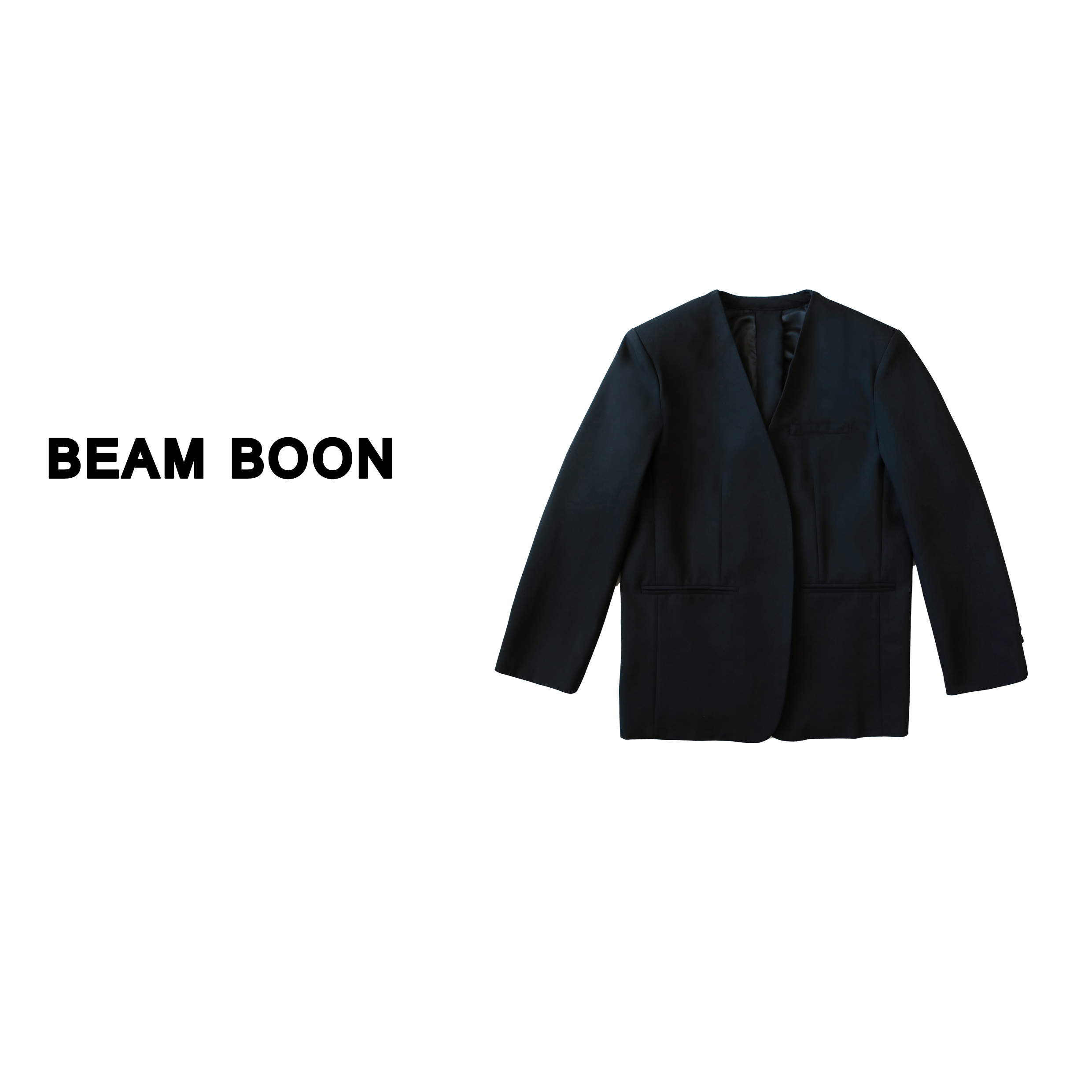 Beam Boon | 毫不费力时尚！精裁廓形宽肩显瘦单排扣西服外套