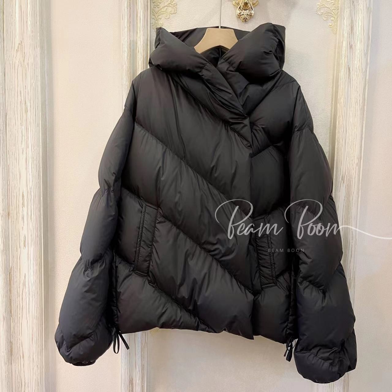 Beam Boon | 大鹅系列短款-超轻软罗曼安心95白鹅绒羽绒服百搭