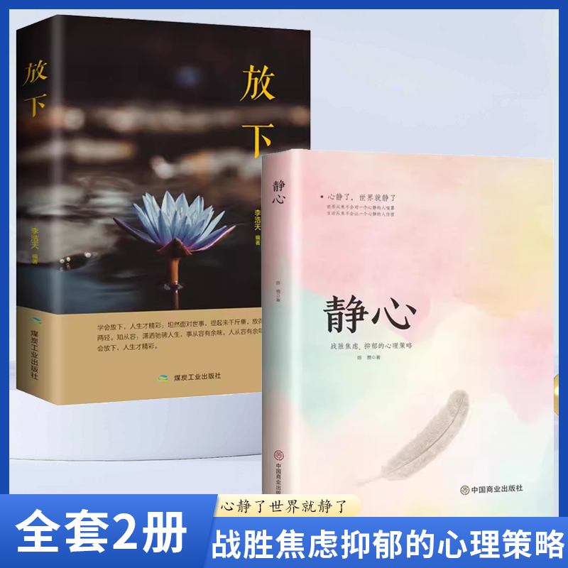 静心 放下 全两册 -战胜焦虑的心理策略 励志 情绪管理 心灵修养