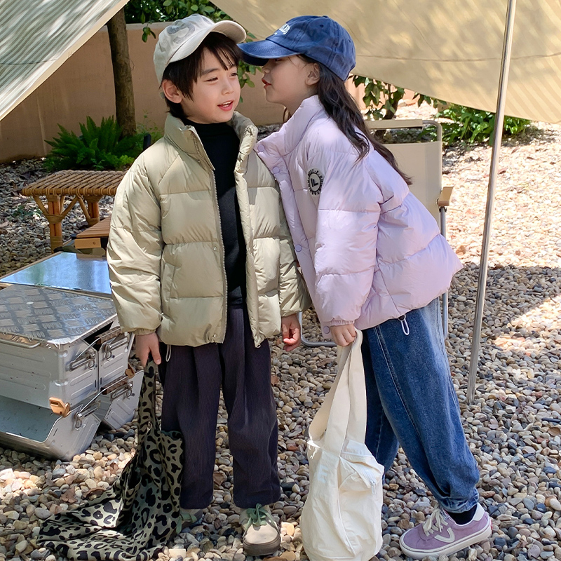 【源头厂家】儿童羽绒服宝宝加厚外套男童女童中小童保暖立领冬装潮