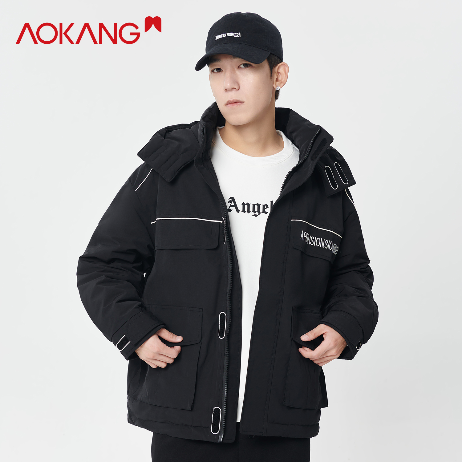 奥康情侣款保暖羽绒服AK505026