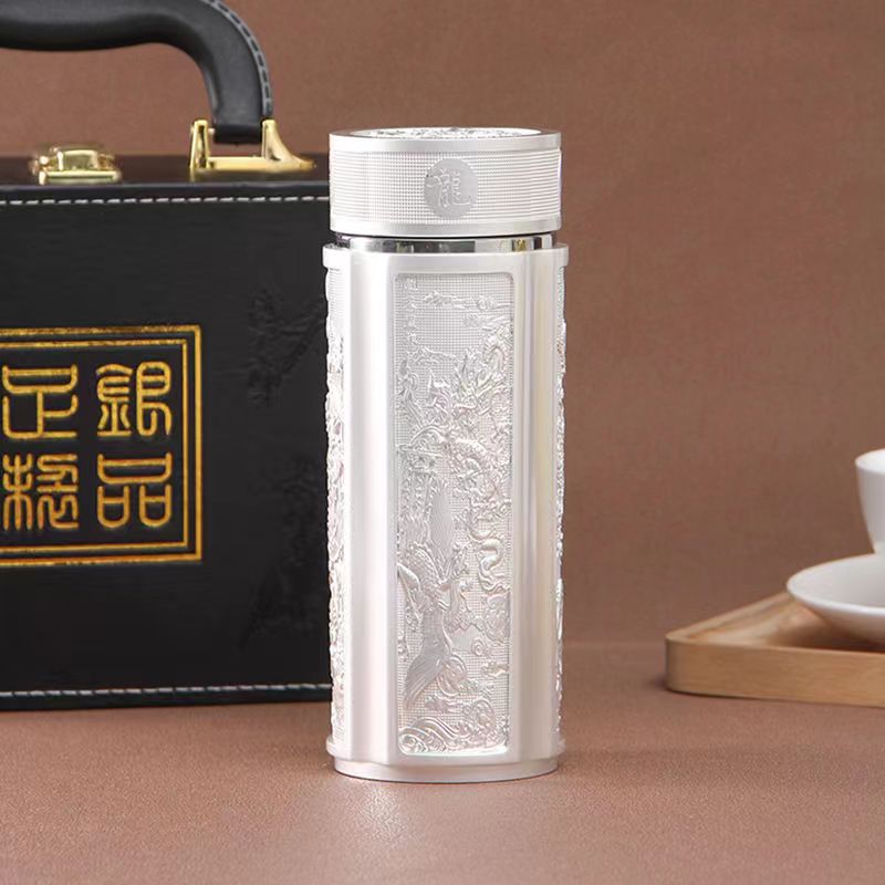 【导歌】杯子龙凤呈祥茶杯高档保温杯选送礼盒