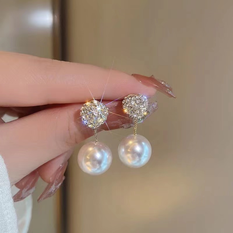 铜合金耳饰 【S45】法式时尚百搭气质轻奢长款简约流苏耳环女E4474