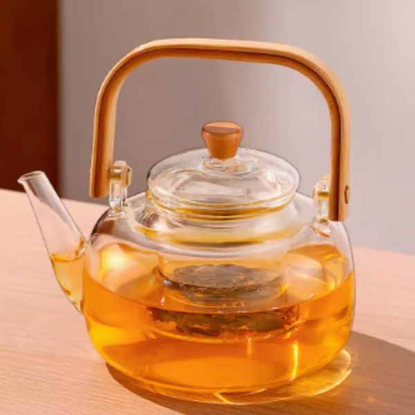 围炉煮茶壶耐热高温带过滤加厚玻璃泡茶壶茶水分离花茶壶