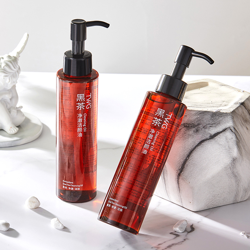 【粉丝福利】黑茶卸妆油正品液脸部眼唇专用温和深层清洁按压式卸妆