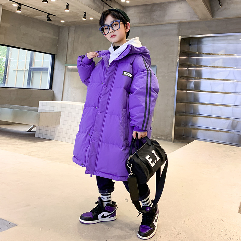 童装男童冬装羽绒服中长款2023新款洋气儿童冬季加厚外套中大童潮