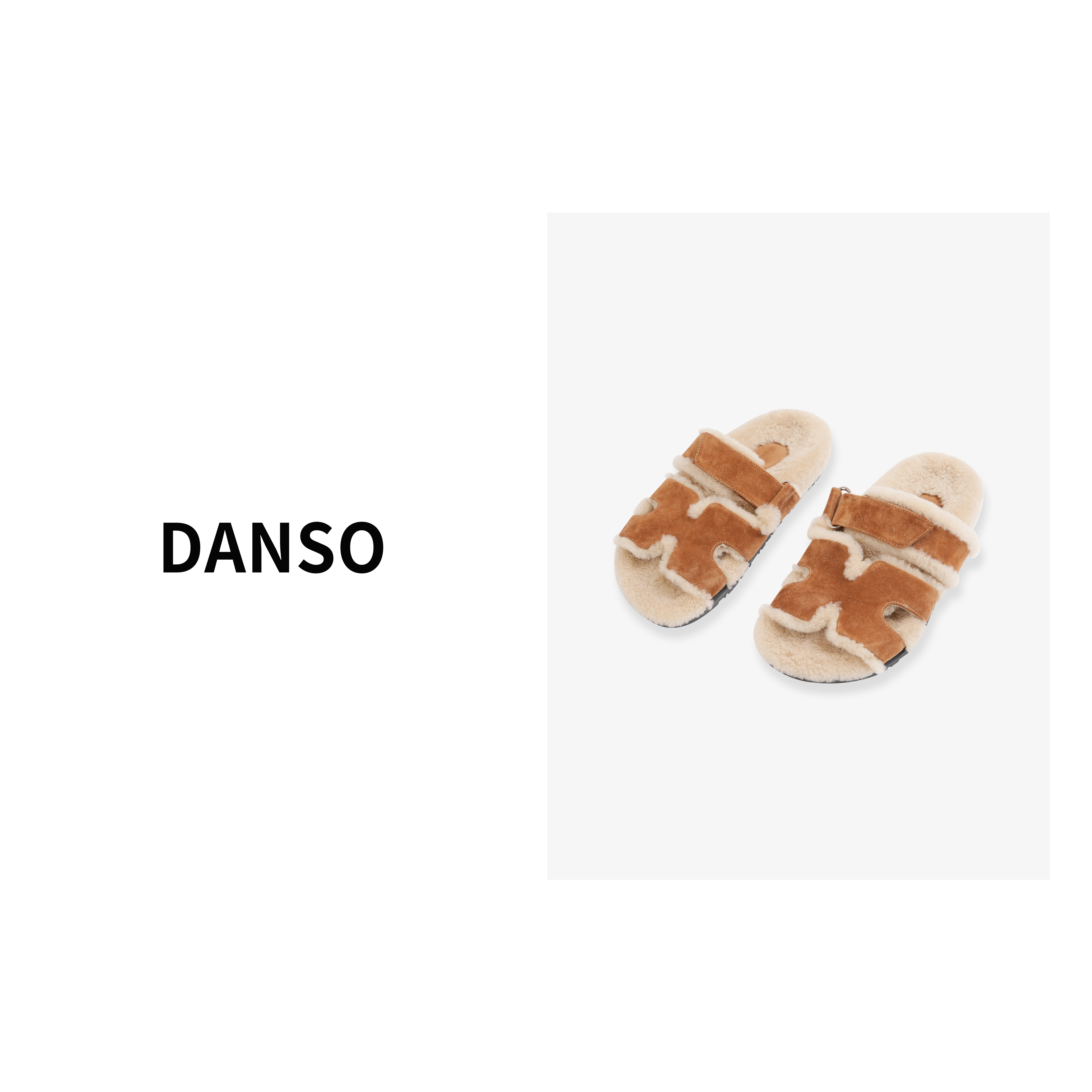 DANSO【毛毛拖】 新款时尚休闲百搭毛毛拖鞋懒人鞋 SW0029