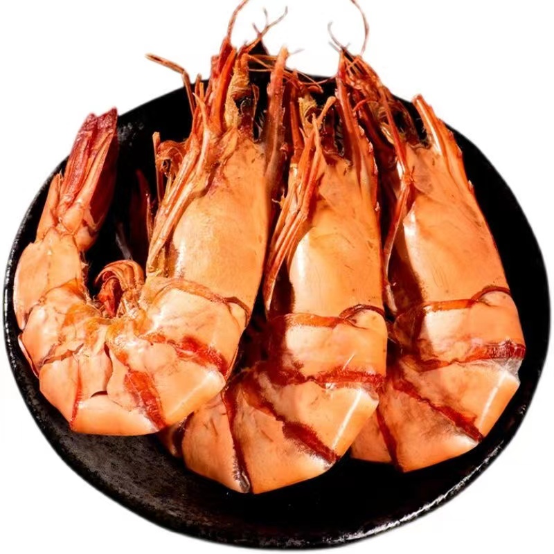 福建东山即食斑节虾干深海烤对虾新鲜烤制海鲜干货约55-60只/斤