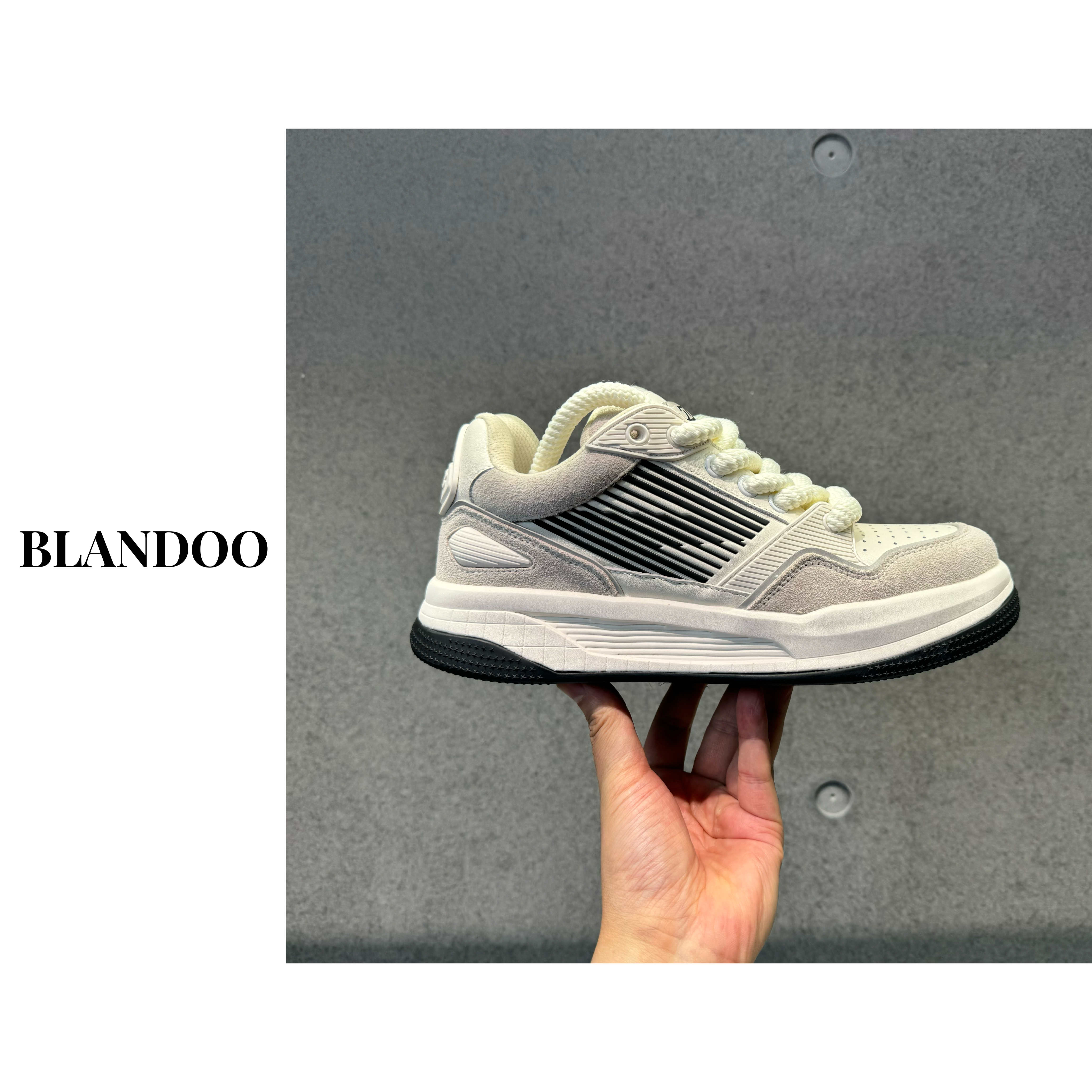 BLANDOO 男士时尚低帮舒适拼色休闲鞋1A