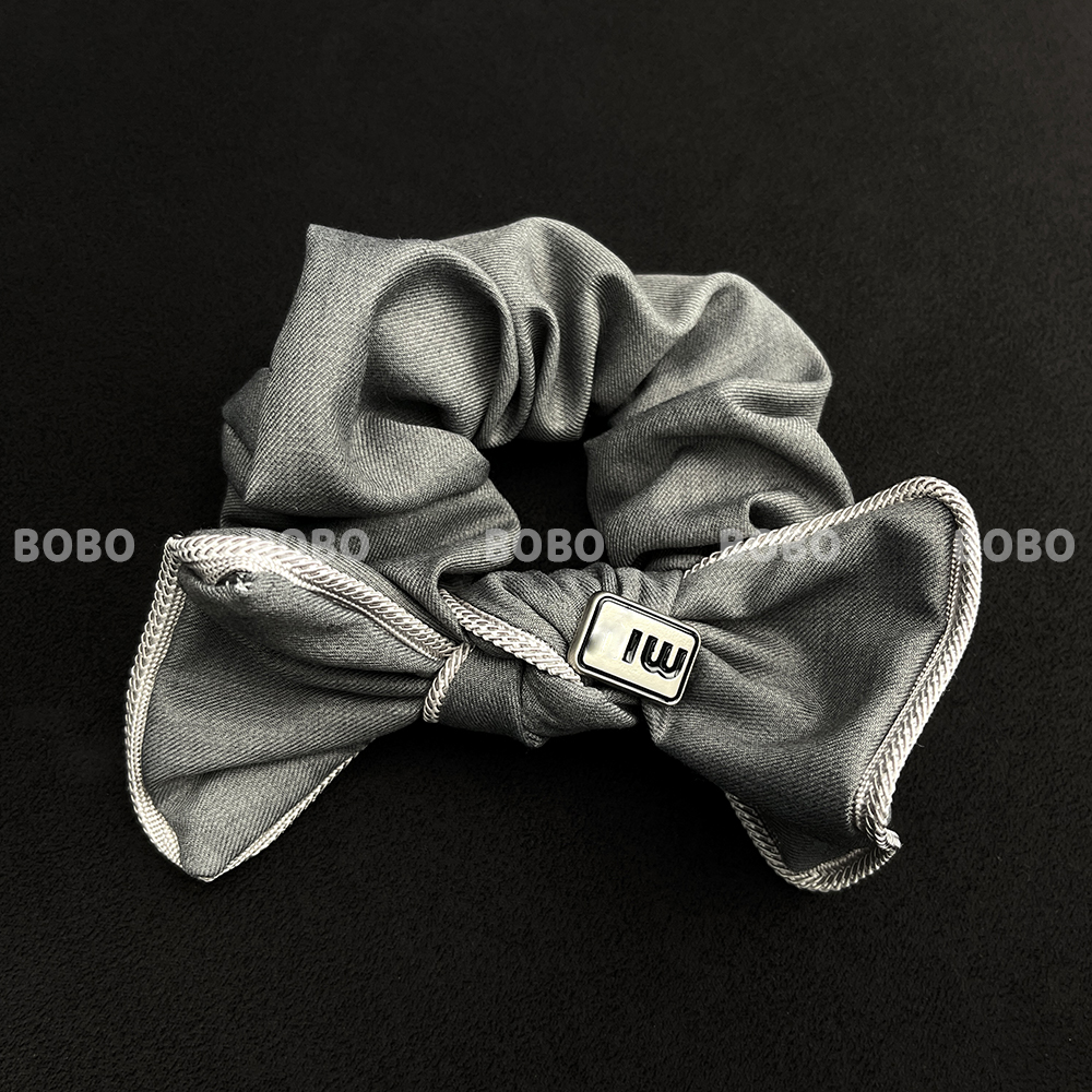 【D009】秋冬时尚灰色西服M发圈甜酷ins风可爱Y2K千禧少女发圈