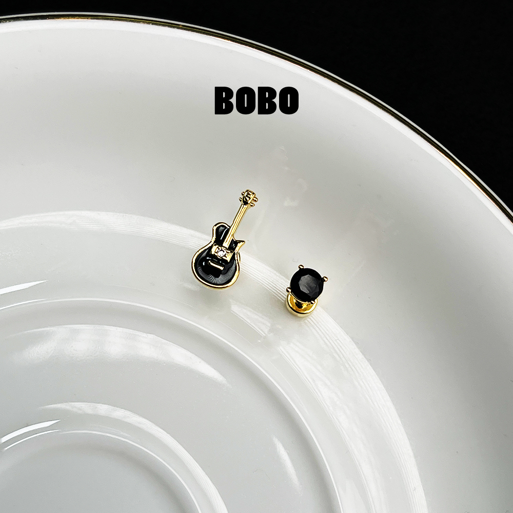 合金耳饰 【F064】轻奢时尚吉他锆AB款耳骨钉甜酷灵动个性精致耳钉