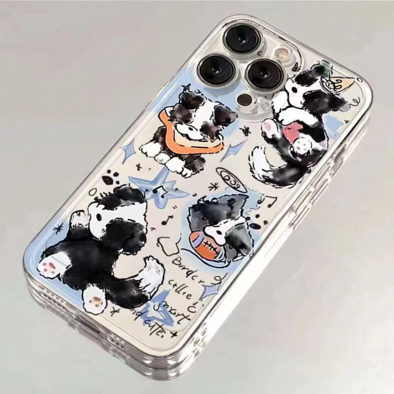 橄榄球狗适用苹果15/14手机壳11iphone13pro女12华为vivo小米oppo