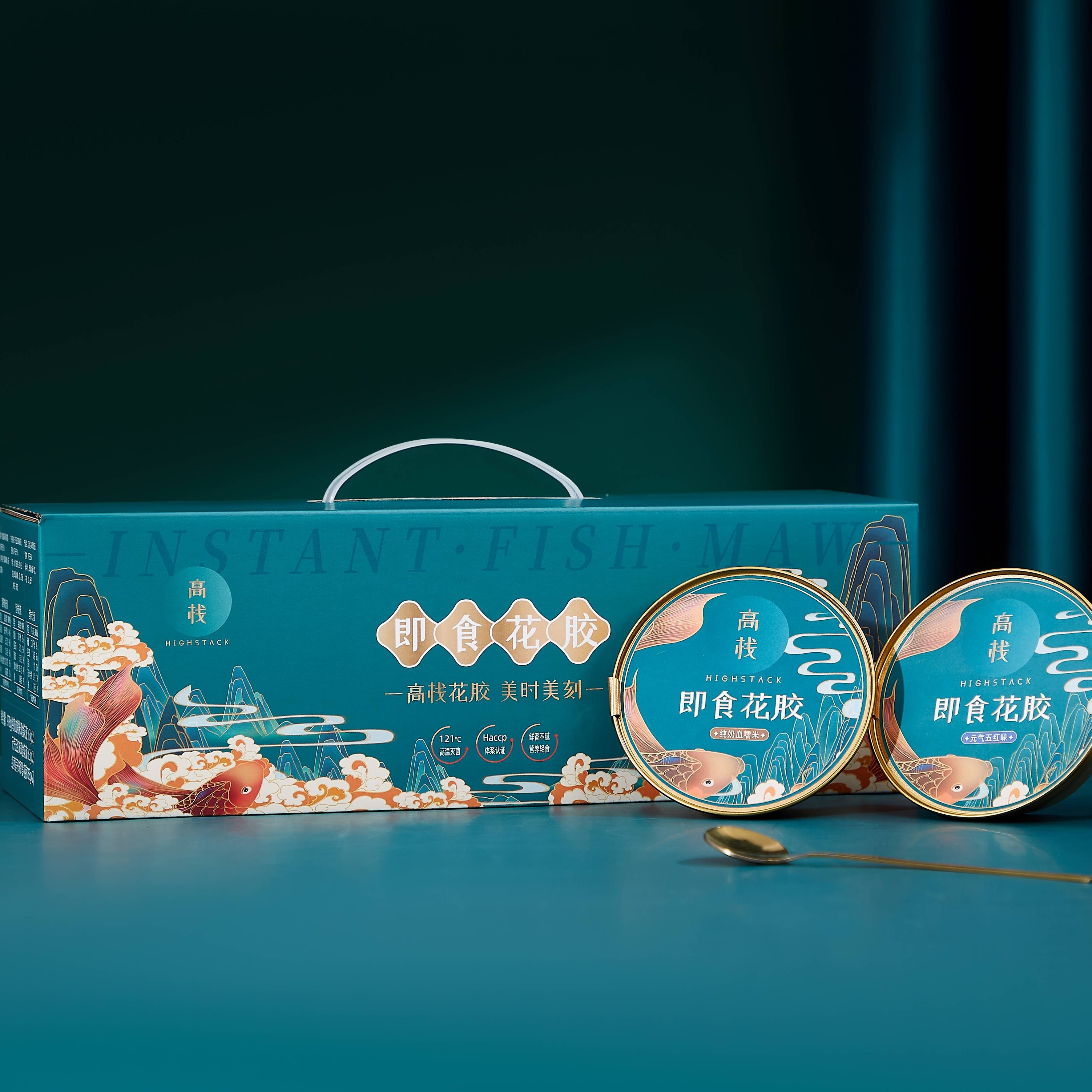 高栈营养胶原即食花胶滋养套装*元气五红，血糯米，红枣莲子*2开盖