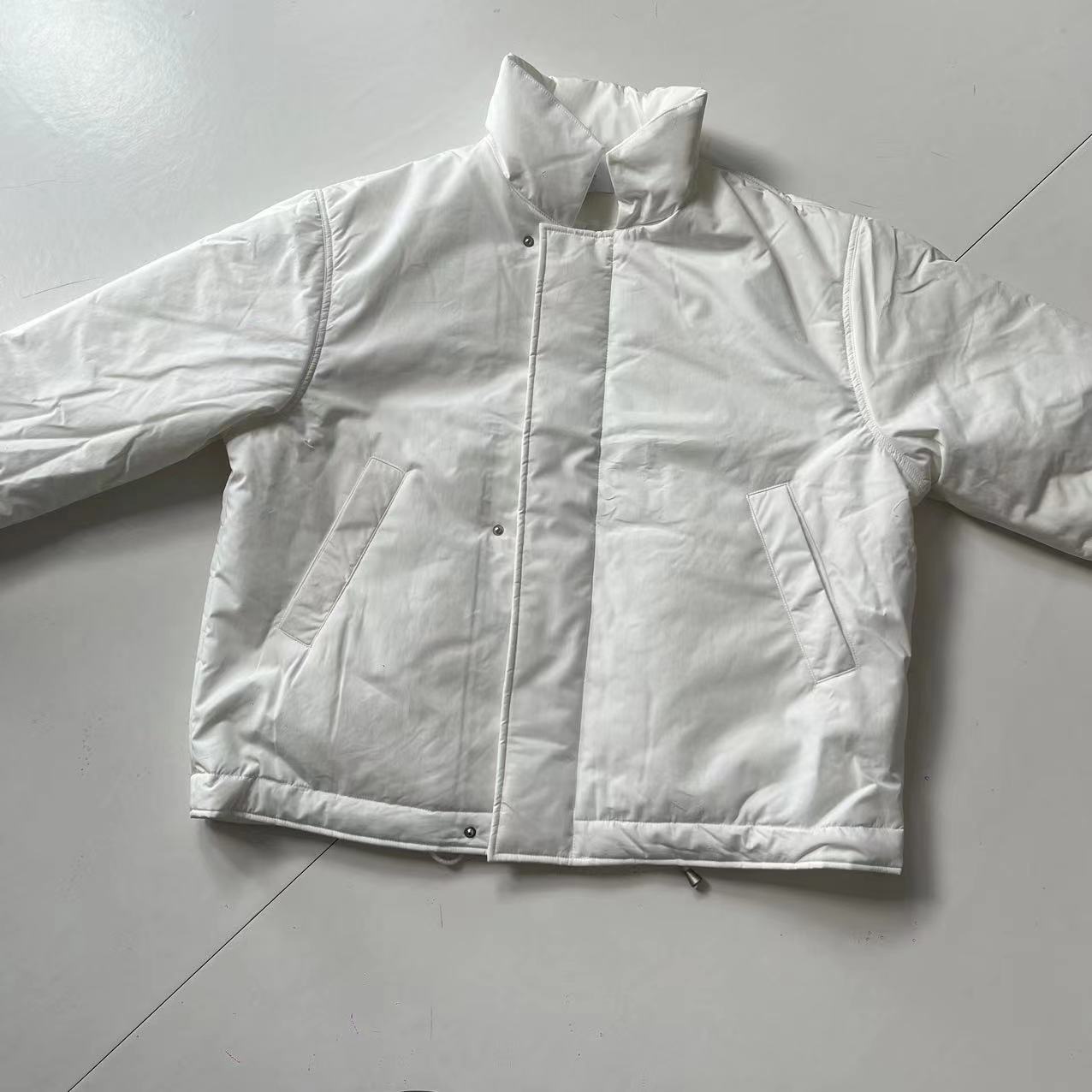 28958经典韩秋冬款双门襟翻领夹棉外套/棉服