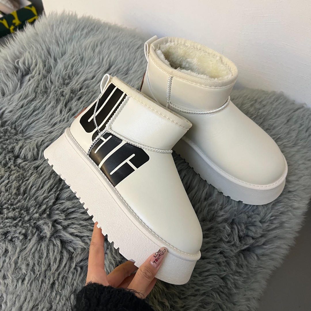 松糕厚底增高雪地靴防水防风冬季加绒加厚小个子面包保暖棉鞋时尚