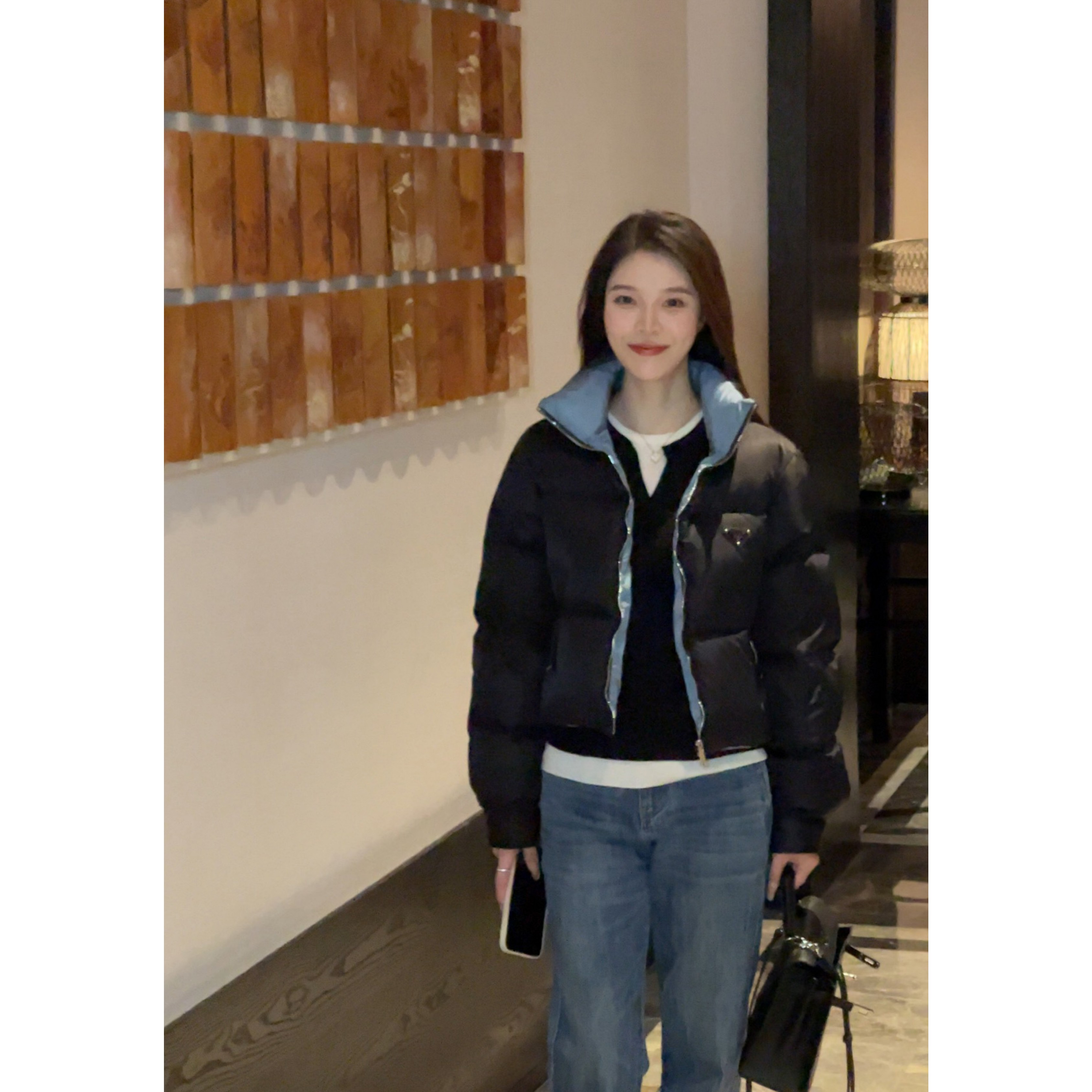 【BWR】"伊薇特丽"新款小个子立领保暖羽绒服23C29590