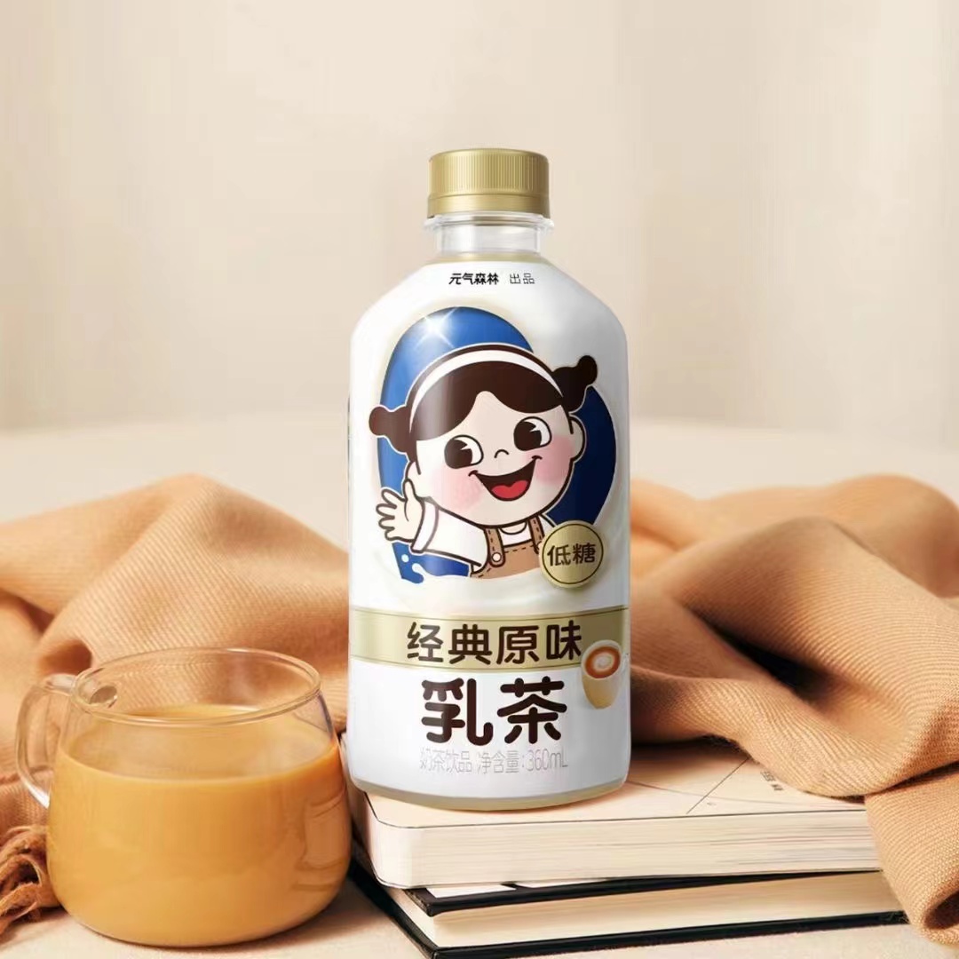 【6瓶尝鲜】乳茶元/气/森林原味茉香草莓360ml低糖低脂肪奶茶饮品