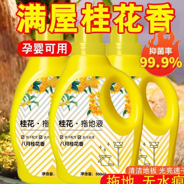 桂花拖地液卧室厕所洗地面洁瓷剂留香持久一拖净地面保养剂桂花香