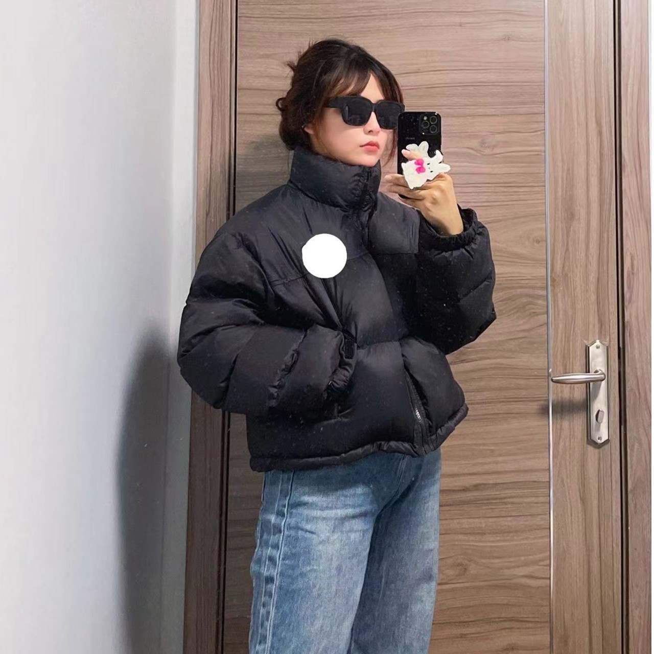 【源头工厂直销】短裤黑色时尚羽绒服保暖小个子秋冬学生面包羽绒服