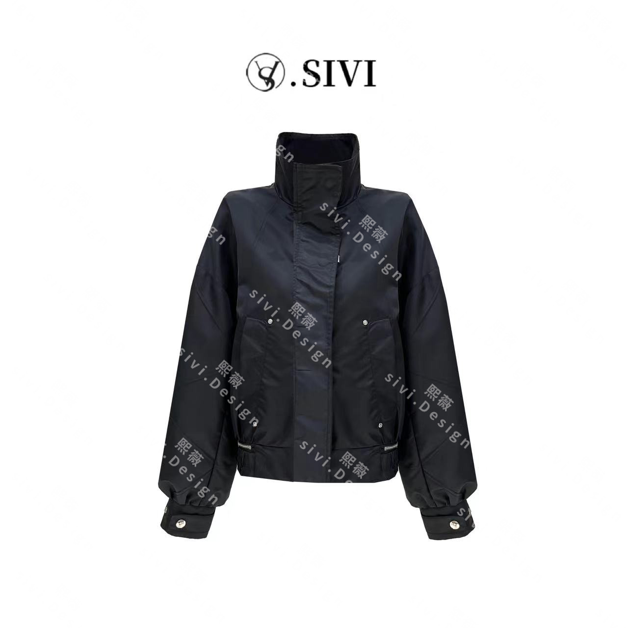 SIVI【机车少女】2023早秋新款百搭机能风短外套高档洋气休闲F1102