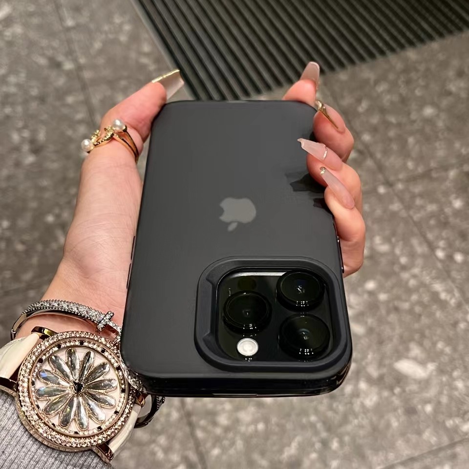 KEWU简约高级肤感磨砂苹果15手机壳iphone13/14promax全包12防摔