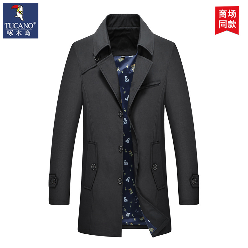TUCANO/啄木鳥风衣男士时尚春秋季潮流商务大码男生外套上衣男装