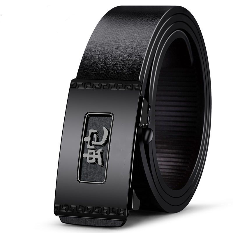 男士时尚十二生肖自动扣皮带百搭新潮流款裤腰带保罗高档有型皮带