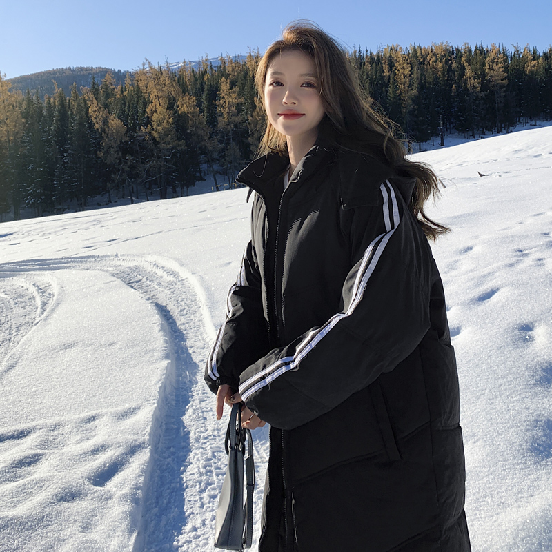 2023年新款冬季棉衣女中长款韩版宽松面包服休闲情侣棉袄棉服外套