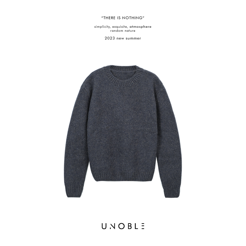UNOBLE 【美利奴羊毛圆领套头毛衣】冬季新品 保暖毛织上衣